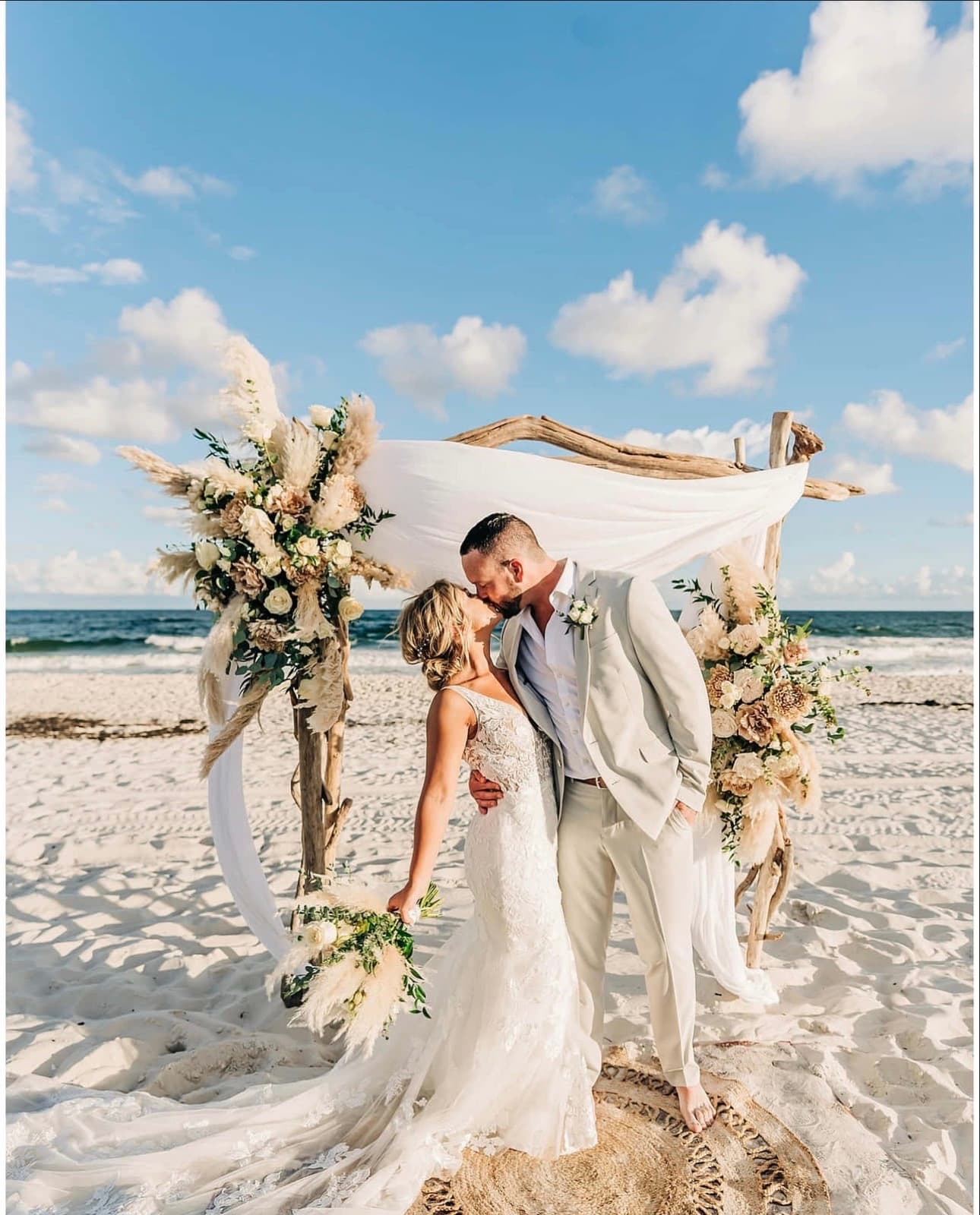 By-the-Sea Nuptials with rolling waves and sand under your feet. 