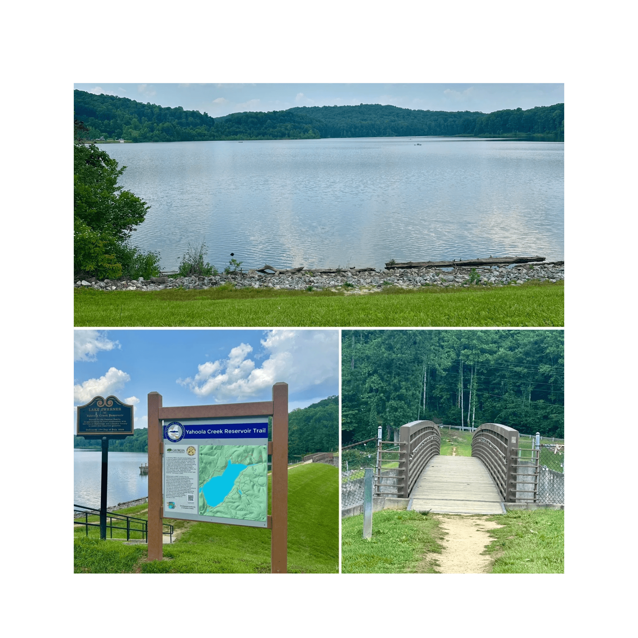Lake Zwerner, the reservoir with hiking trails & beautiful views is lovely.
