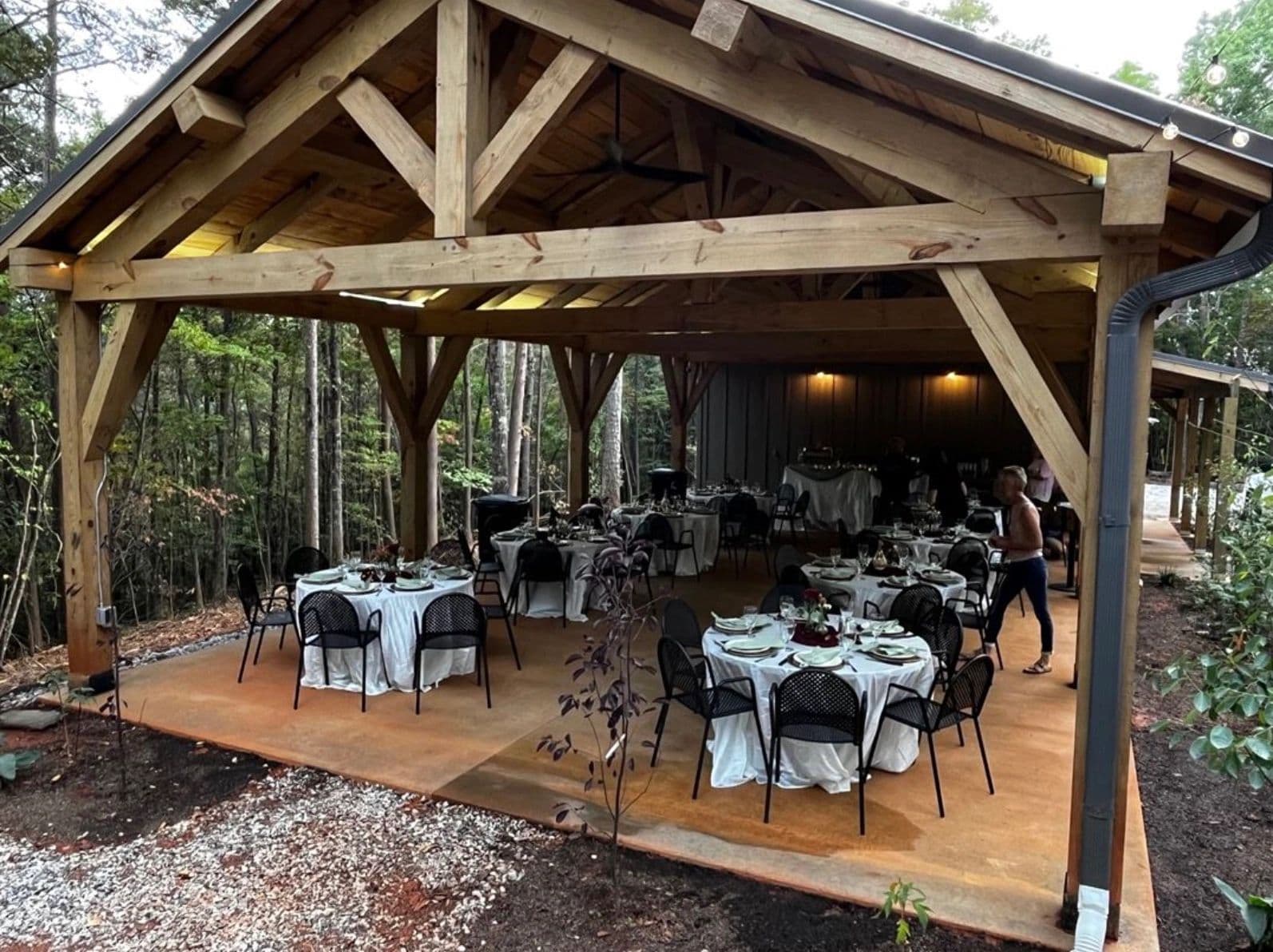 The Pavilion at the Limelight Inn, accomodates up to 48