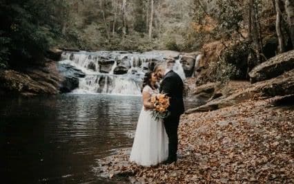 Dick's Creek, perfect for small weddings and is only 15 minutes from town